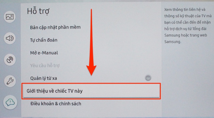 xem model trên màn hình tivi 2